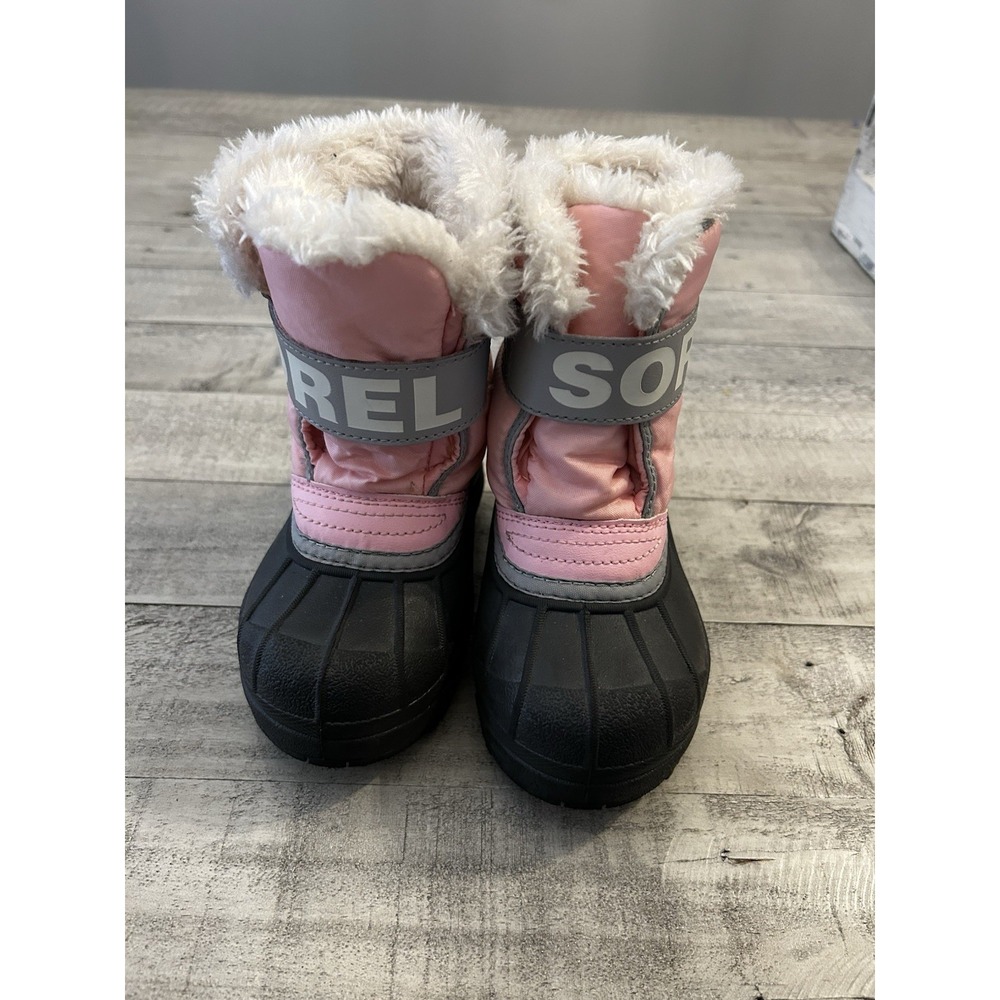 SOREL Commander Girls Size 9 Winter Boots Pink Snow Boots Toddler